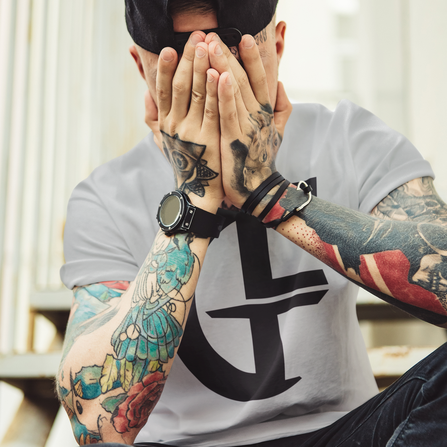 GF Black Stamp - Men's Crewneck