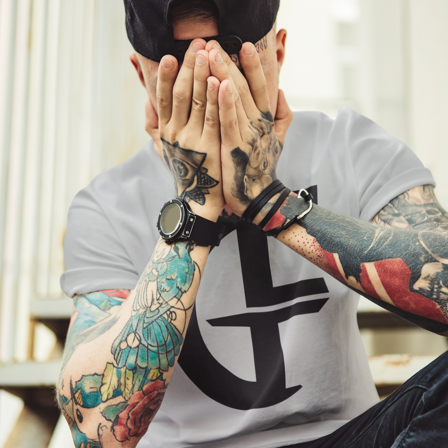 GF Black Stamp - Men's Crewneck