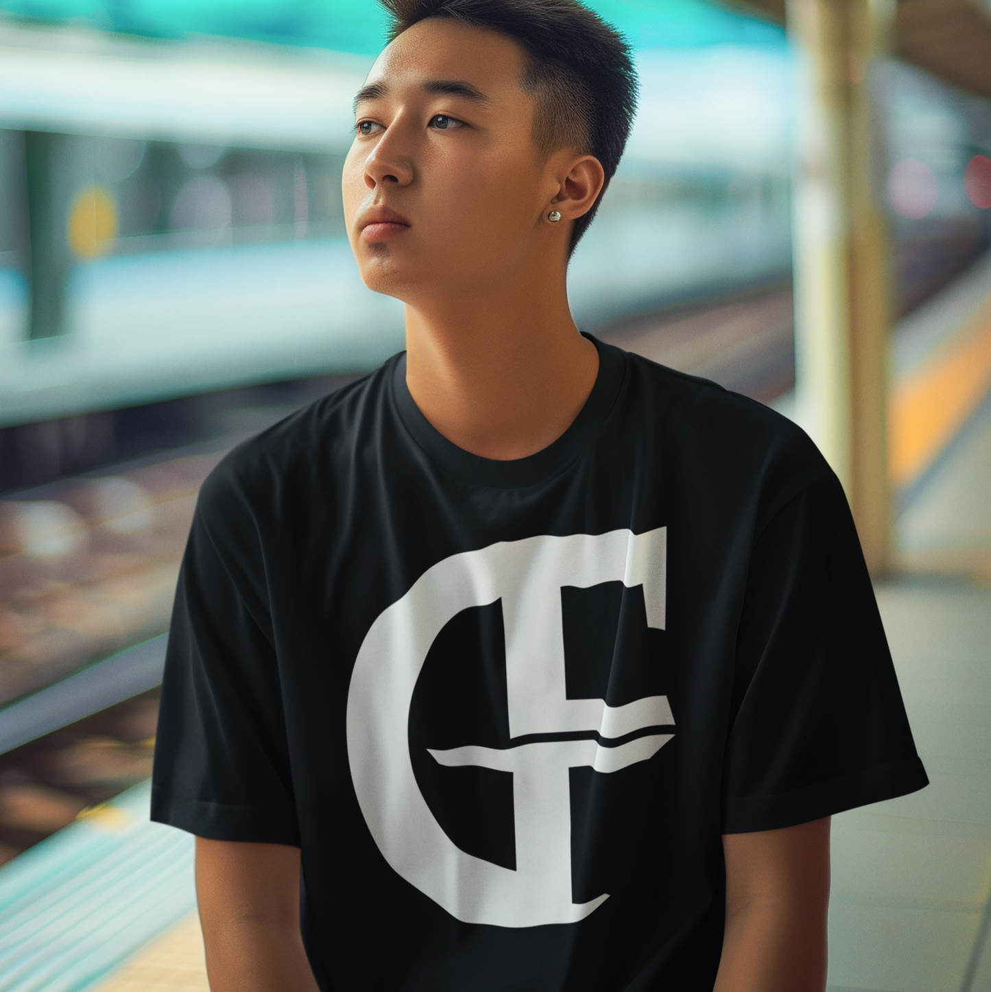 GF White Stamp - Men's Crewneck