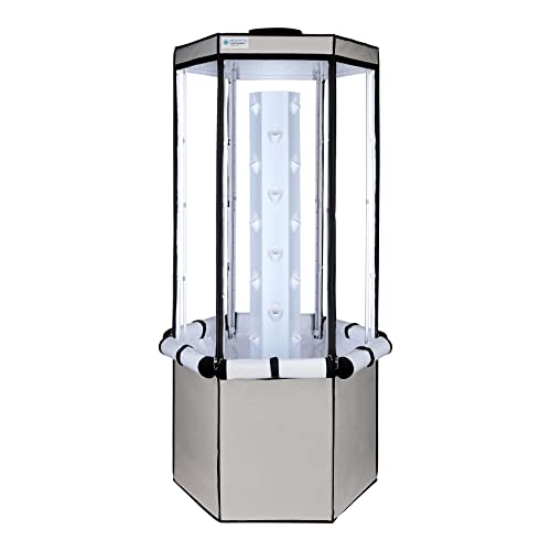 Aerospring 27-Plant Vertical Hydroponics Indoor Growing System - Patented Vertical Hydroponic Kit for Indoor Gardening - Grow Tent, LED Grow Lights & Fan - Grow Lettuce, Herbs, Veggies & Fruits