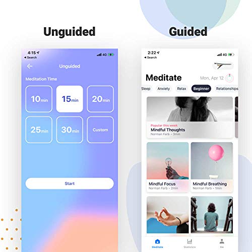 Entertech Flowtime: Biosensing Meditation Headband - Meditation Tracker - Heart Rate and Brainwave Sensors to Measure Breath, HRV, Pressure, Focus and Calm States