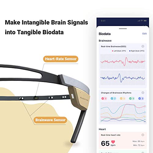 Entertech Flowtime: Biosensing Meditation Headband - Meditation Tracker - Heart Rate and Brainwave Sensors to Measure Breath, HRV, Pressure, Focus and Calm States
