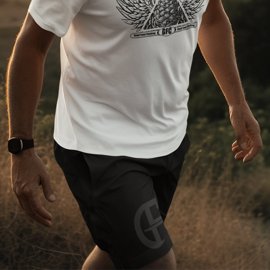 Men's fleece shorts - Black GF