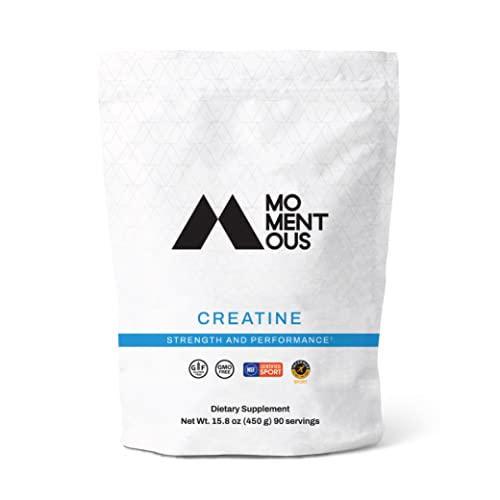 Momentous Creatine, Performance Creatine Monohydrate Powder, 90 Servings (5 Grams Per Serving)